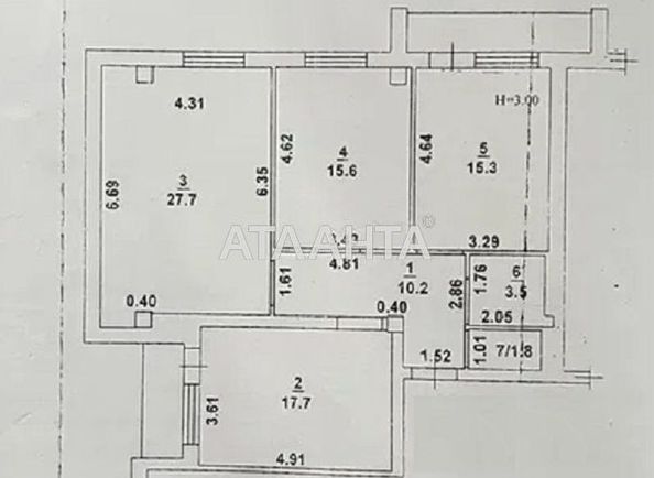 3-rooms apartment apartment by the address st. Pishonovskaya (area 97 m²) - Atlanta.ua - photo 3