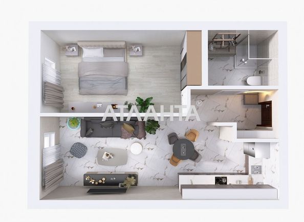 1-room apartment apartment by the address st. Striyska (area 44,9 m²) - Atlanta.ua - photo 11