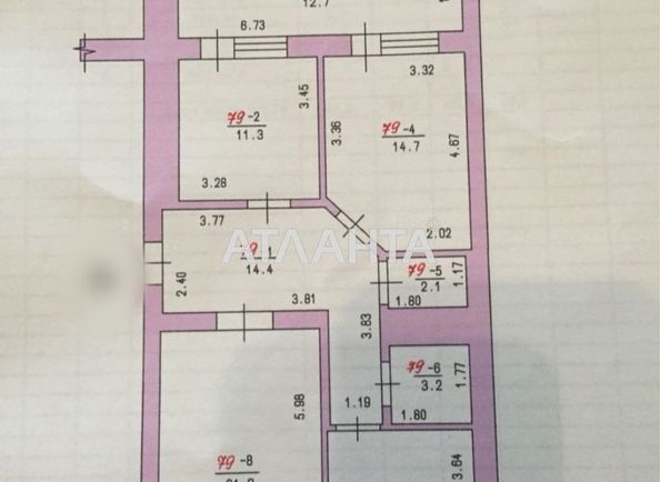 3-кімнатна квартира за адресою вул. Коралова (площа 92 м²) - Atlanta.ua - фото 12
