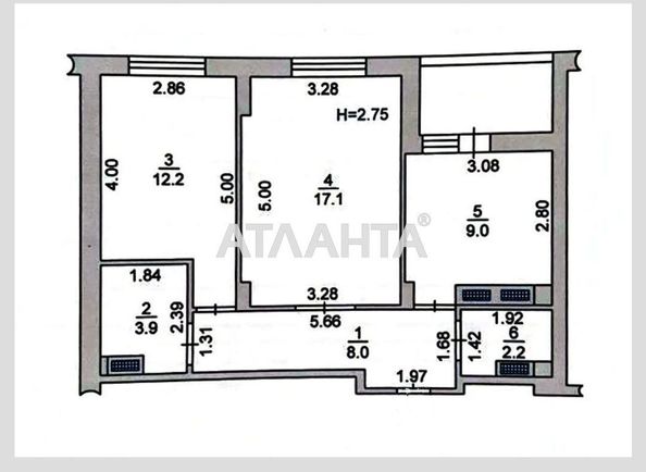 2-комнатная квартира по адресу ул. Энтузиастов (площадь 55 м²) - Atlanta.ua - фото 10