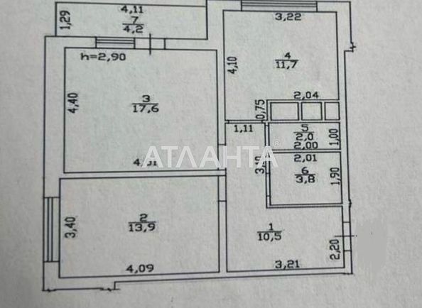 2-кімнатна квартира за адресою вул. Толбухіна (площа 63,7 м²) - Atlanta.ua - фото 7