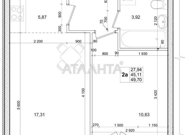 2-кімнатна квартира за адресою вул. Лісова (площа 50 м²) - Atlanta.ua - фото 9