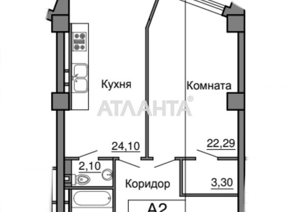 1-room apartment apartment by the address st. Morekhodnyy per (area 71,4 m²) - Atlanta.ua - photo 3