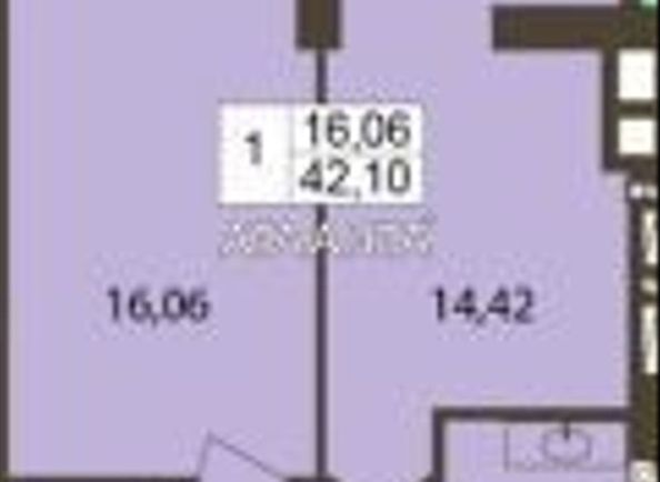 1-room apartment apartment by the address st. Sakharova (area 42,6 m²) - Atlanta.ua - photo 9