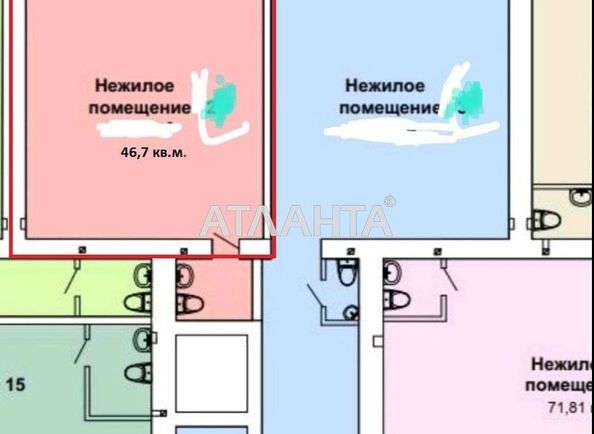 Коммерческая недвижимость по адресу Днепропетр. Дор. (площадь 46,7 м²) - Atlanta.ua - фото 5