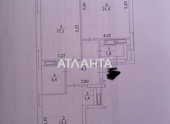 2-кімнатна квартира за адресою вул. Заболотного (площа 73,3 м²) - Atlanta.ua - фото 19