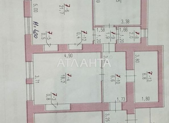 3-rooms apartment apartment by the address st. Grecheskaya Karla Libknekhta (area 95 m²) - Atlanta.ua - photo 14
