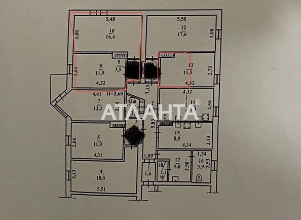 1-кімнатна квартира за адресою вул. Жоліо-Кюрі (площа 43 м²) - Atlanta.ua - фото 13
