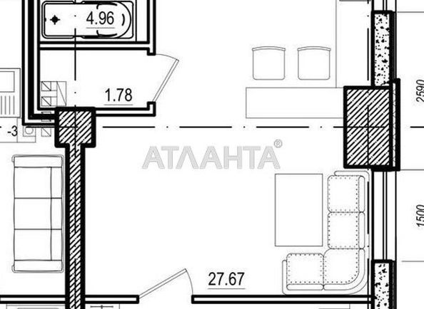 1-room apartment apartment by the address st. Pishonovskaya (area 59,7 m²) - Atlanta.ua - photo 4