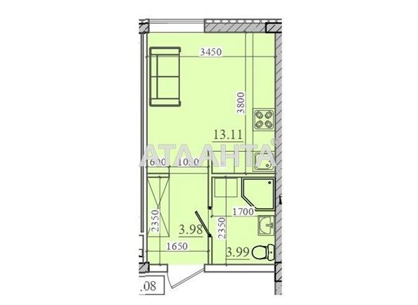 1-room apartment apartment by the address st. Slobodskaya (area 21,7 m²) - Atlanta.ua - photo 7