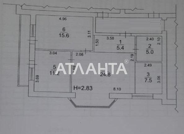 3-кімнатна квартира за адресою Одеський провулок (площа 72 м²) - Atlanta.ua - фото 10