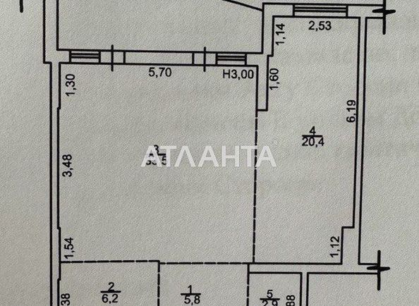 2-комнатная квартира по адресу Клубничный пер. (площадь 74 м²) - Atlanta.ua