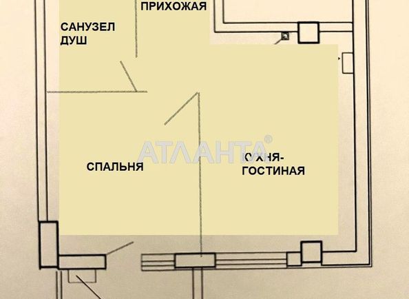 1-кімнатна квартира за адресою вул. Карантинна (площа 40,8 м²) - Atlanta.ua - фото 17