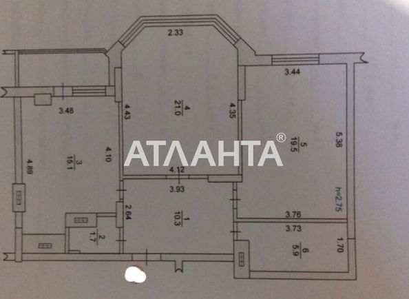 2-rooms apartment apartment by the address st. Parusnaya Geroev Stalingrada (area 78 m²) - Atlanta.ua - photo 2