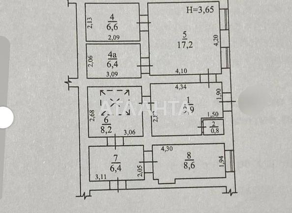 Многокомнатная квартира по адресу ул. Нежинская (площадь 64,1 м²) - Atlanta.ua - фото 9