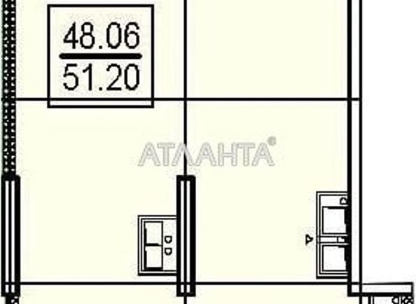 1-комнатная квартира по адресу ул. Дача Ковалевского (площадь 51,2 м²) - Atlanta.ua - фото 4