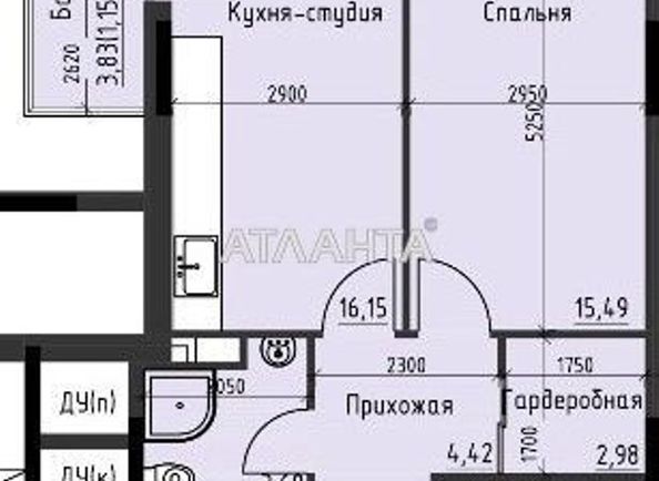 1-room apartment apartment by the address st. Dachnaya (area 42,1 m²) - Atlanta.ua - photo 3