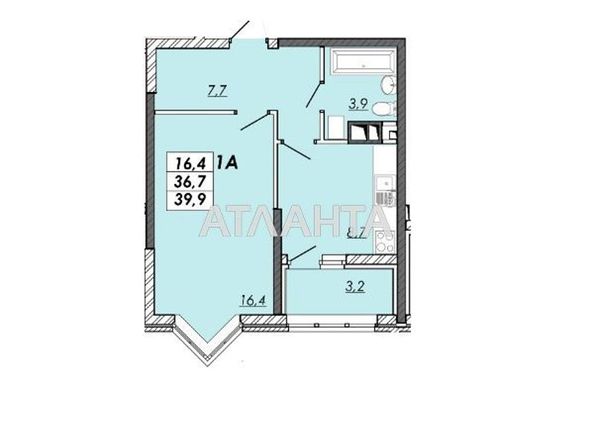 1-room apartment apartment by the address st. Ovidiopolskaya dor (area 40 m²) - Atlanta.ua - photo 4