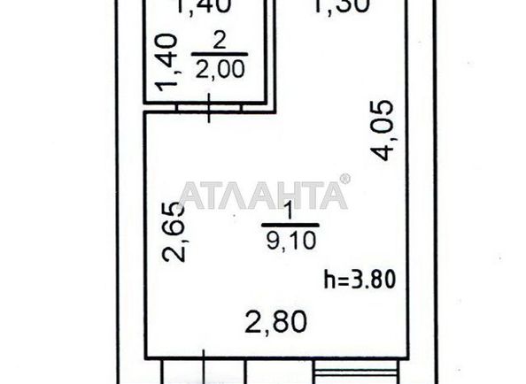 1-room apartment apartment by the address st. Vatutina gen (area 14 m²) - Atlanta.ua - photo 10
