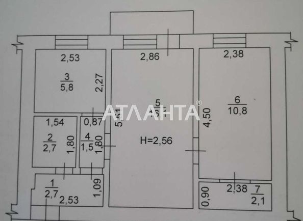 2-rooms apartment apartment by the address st. Mechnikova (area 43 m²) - Atlanta.ua - photo 14
