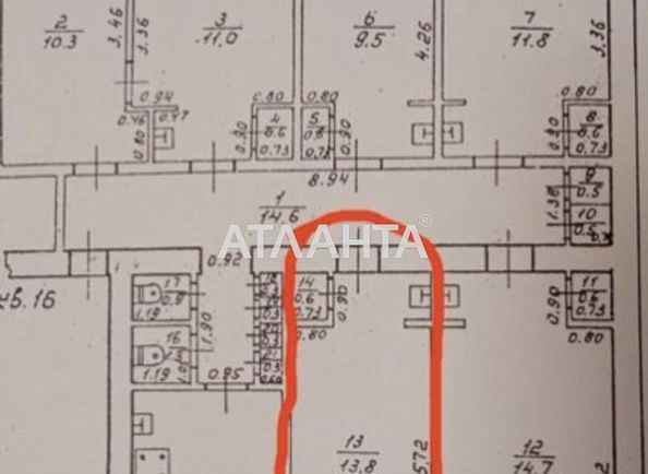 Комунальна квартира за адресою вул. Новікова (площа 13,8 м²) - Atlanta.ua - фото 6