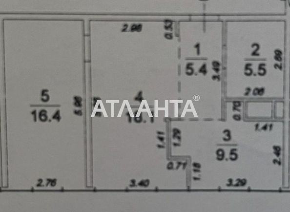 2-rooms apartment apartment by the address st. Bolgarskaya Budennogo (area 54,9 m²) - Atlanta.ua - photo 17