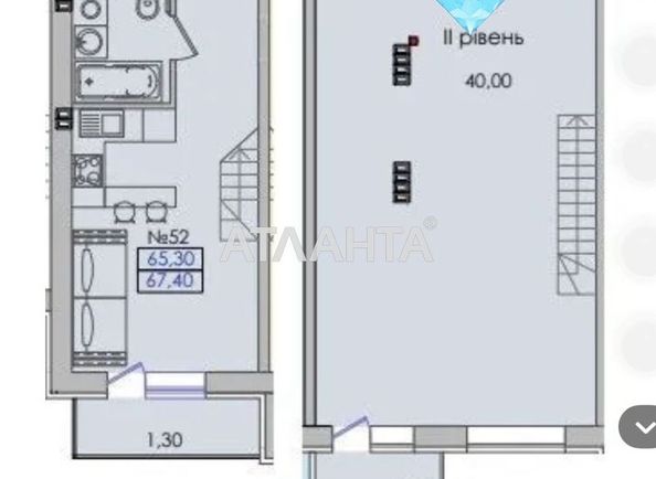 2-rooms apartment apartment by the address st. Ivanova (area 67,4 m²) - Atlanta.ua - photo 21