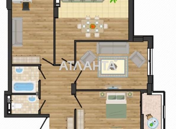 3-rooms apartment apartment by the address st. Nikolaevskaya (area 77,1 m²) - Atlanta.ua - photo 6