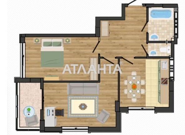 2-rooms apartment apartment by the address st. Nikolaevskaya (area 64,7 m²) - Atlanta.ua - photo 5