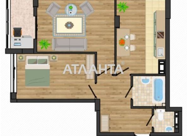 2-rooms apartment apartment by the address st. Nikolaevskaya (area 66,9 m²) - Atlanta.ua - photo 5