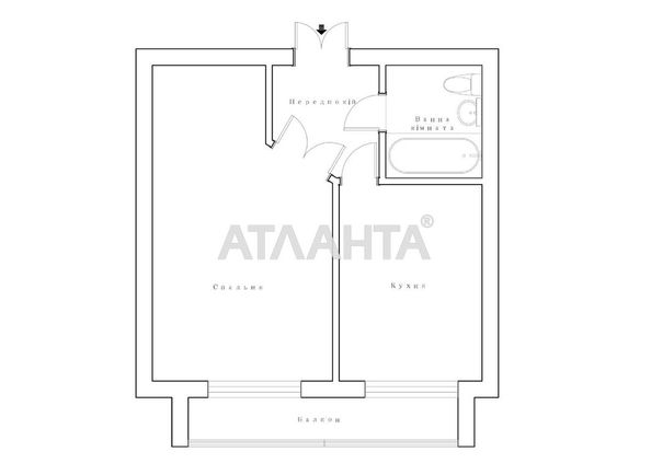 1-кімнатна квартира за адресою вул. Коралова (площа 46 м²) - Atlanta.ua - фото 17