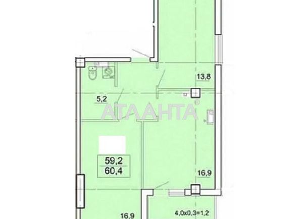 2-кімнатна квартира за адресою вул. Карантинна (площа 60,4 м²) - Atlanta.ua - фото 2