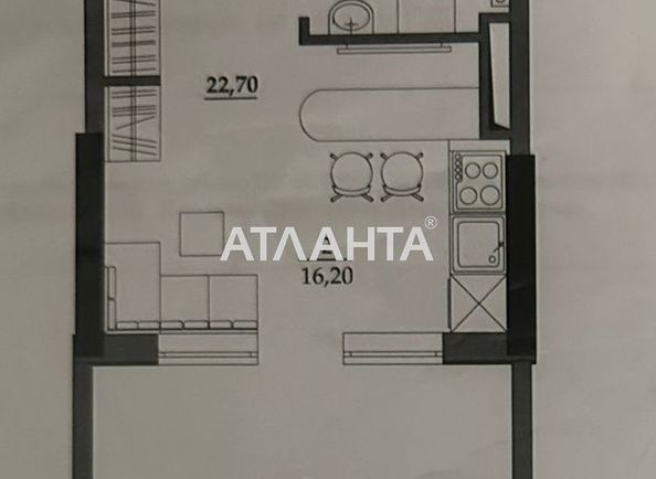 1-комнатная квартира по адресу ул. Вильямса ак. (площадь 26,1 м²) - Atlanta.ua