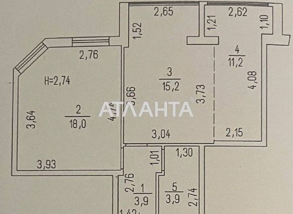 1-комнатная квартира по адресу Небесной Сотни пр. (площадь 53 м²) - Atlanta.ua - фото 15