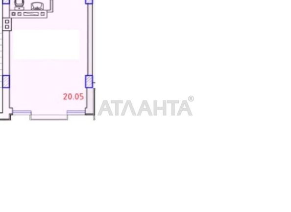1-комнатная квартира по адресу ул. Бочарова ген. (площадь 19,8 м²) - Atlanta.ua - фото 7