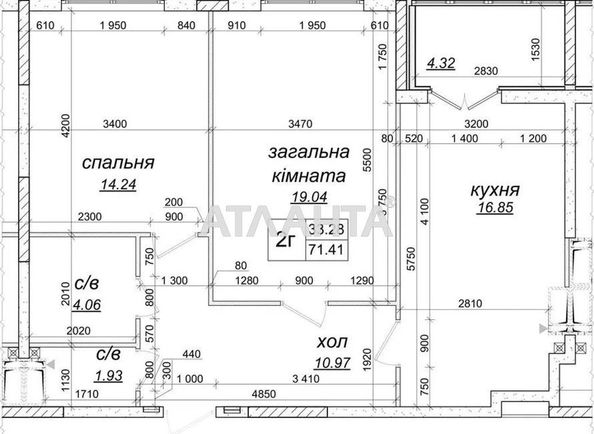 2-кімнатна квартира за адресою вул. Приміська (площа 72 м²) - Atlanta.ua - фото 3