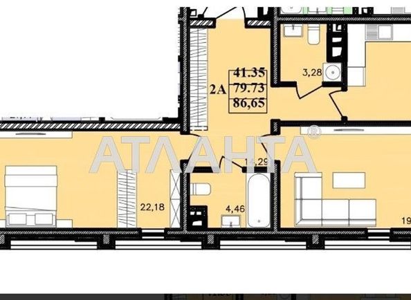 2-rooms apartment apartment by the address st. Franko Ivana (area 80 m²) - Atlanta.ua - photo 11