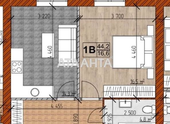 1-кімнатна квартира за адресою вул. Данила Нечая (площа 44,2 м²) - Atlanta.ua - фото 10