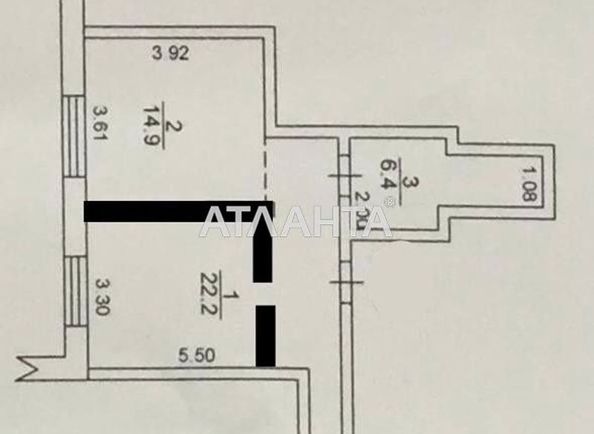 1-кімнатна квартира за адресою вул. Кондратюка Юрія (площа 43,5 м²) - Atlanta.ua - фото 8