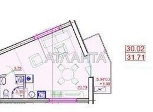 2-rooms apartment apartment by the address st. Sofievskaya Korolenko (area 31,8 m²) - Atlanta.ua - photo 6