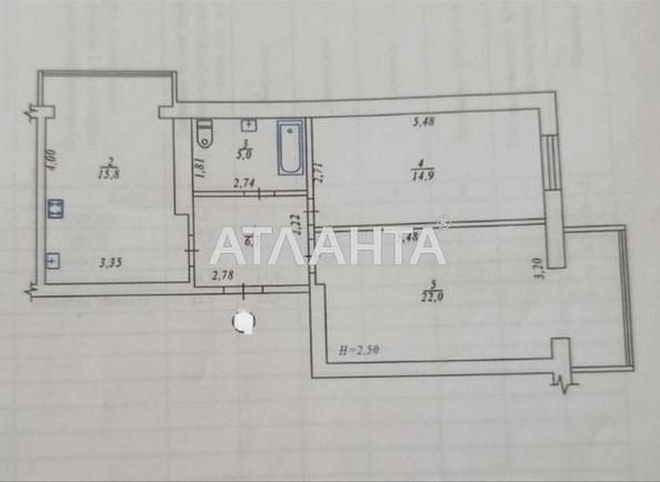 2-комнатная квартира по адресу ул. Садовая (площадь 61,6 м²) - Atlanta.ua - фото 18