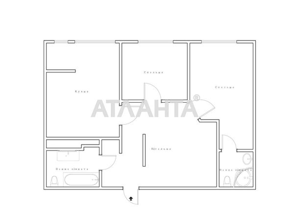 3-комнатная квартира по адресу ул. Юнатская (площадь 61,5 м²) - Atlanta.ua - фото 18