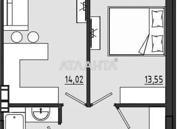1-room apartment apartment by the address st. Chekhova (area 44,6 m²) - Atlanta.ua - photo 9