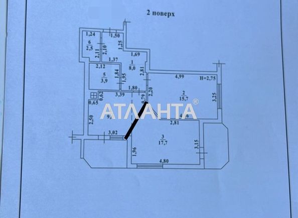 2-комнатная квартира по адресу ул. Радужный м-н (площадь 61,2 м²) - Atlanta.ua - фото 14