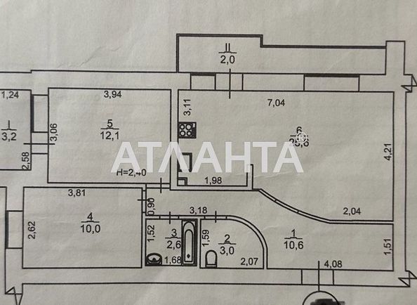 2-rooms apartment apartment by the address st. Shuma Vitaliya Marksa Karla (area 69,1 m²) - Atlanta.ua - photo 2