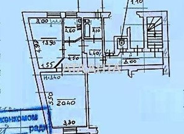 2-кімнатна квартира за адресою вул. Шевченка Тараса (площа 57 м²) - Atlanta.ua - фото 11