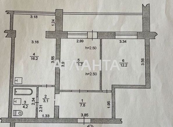 2-rooms apartment apartment by the address st. Parusnaya Geroev Stalingrada (area 59 m²) - Atlanta.ua - photo 9