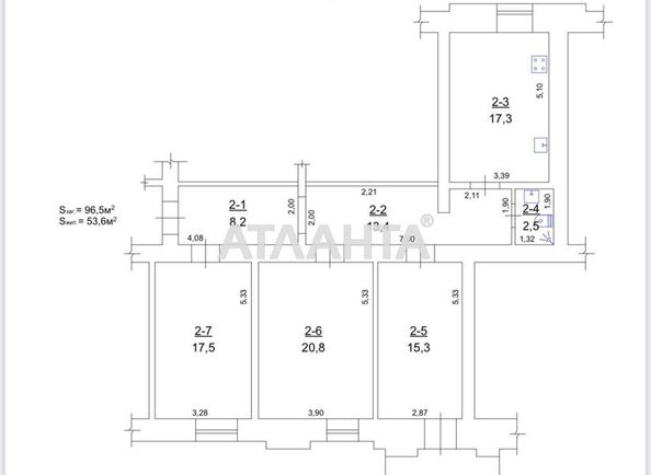 3-rooms apartment apartment by the address st. Dvoryanskaya Petra Velikogo (area 96,5 m²) - Atlanta.ua - photo 2