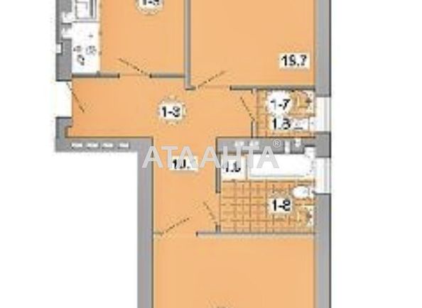 2-rooms apartment apartment by the address st. Geroev Krut (area 74,6 m²) - Atlanta.ua - photo 11