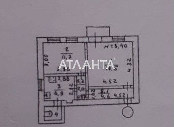 2-комнатная квартира по адресу Сельскохозяйственный пер. (площадь 47,4 м²) - Atlanta.ua - фото 12